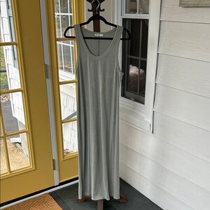 Marine Layer Khaki Green Midi Dress